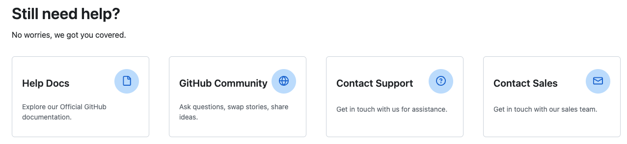 contact github support