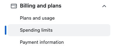 gh spending limits